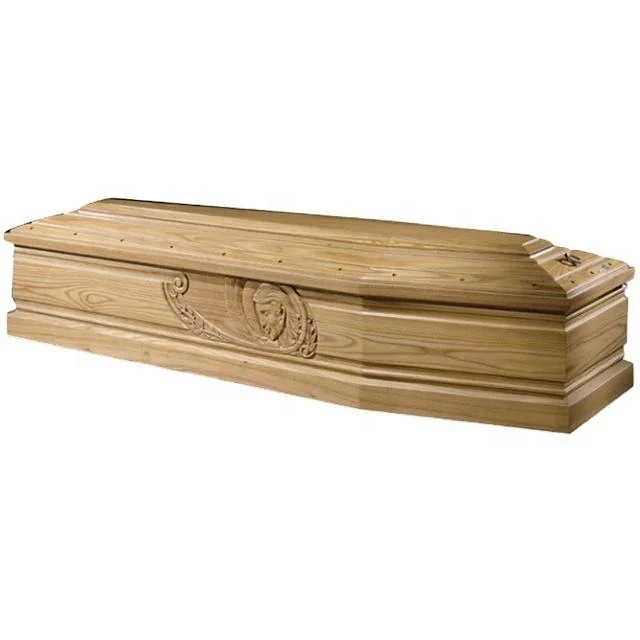 European Style Ataud Caskets Veneer Art Coffins Caskets and Coffins for Funeral