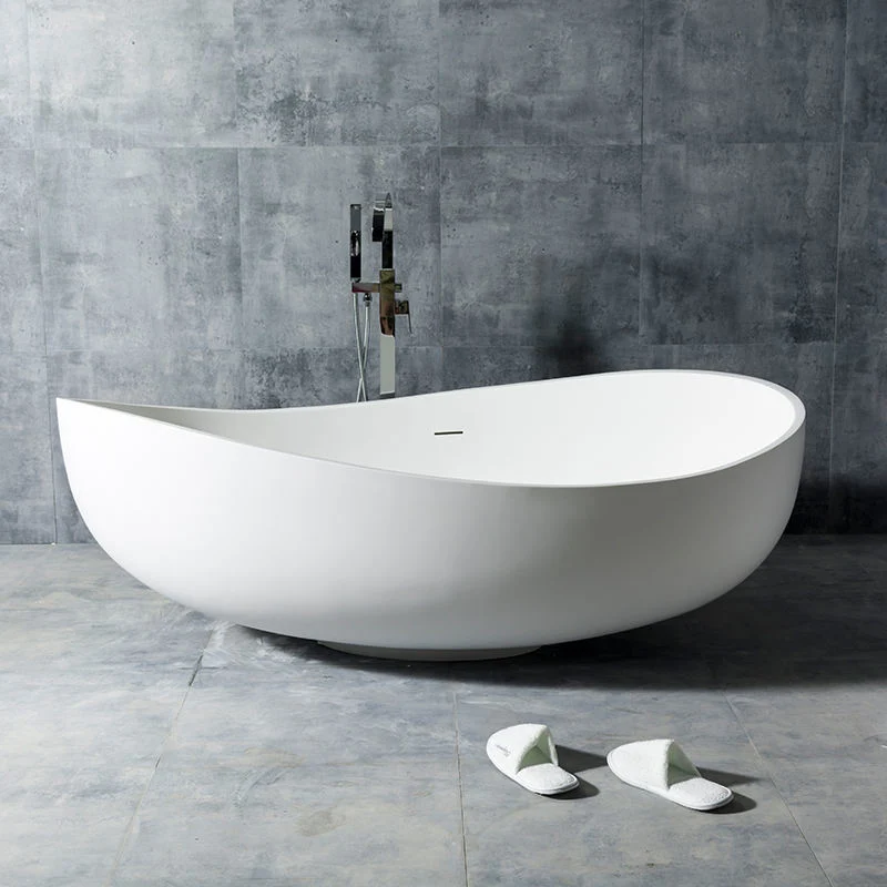 Marble Stone Solid Surface Freestanding Bathtub for Hotel