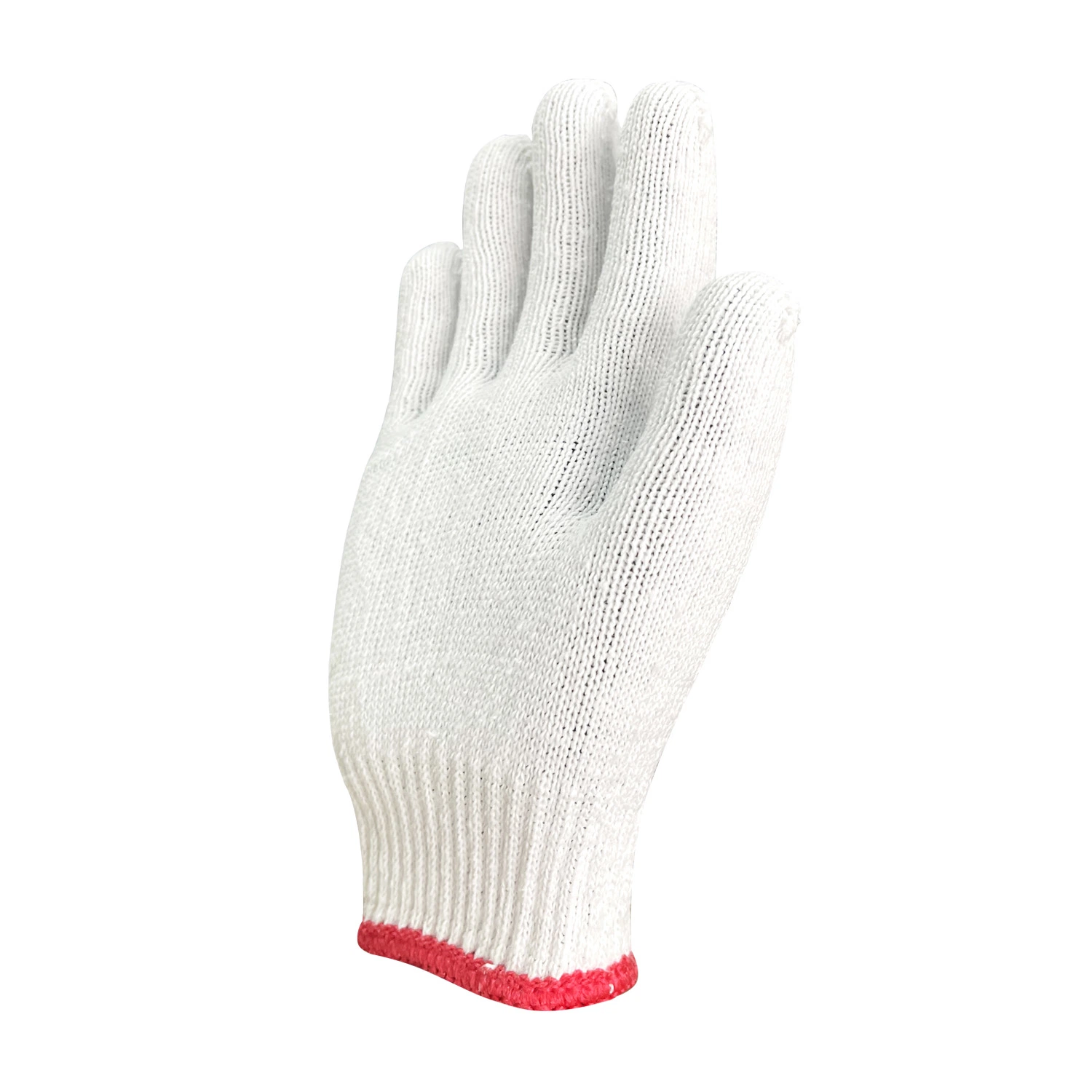 China Großhandel Bleach White 10 Gauge Bau Baumwolle Strickhandschuhe