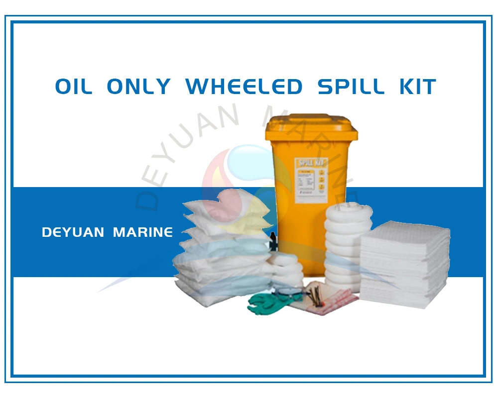 Safety Efficient 100% PP Oil Spill Kit with Wheelie Bins