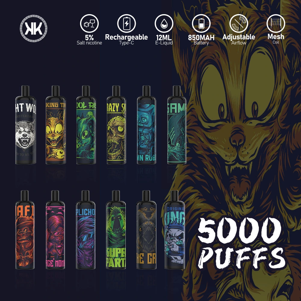 vape Kk Energy Pod 5000/8000/10000 Puffs Wholesale/Supplier Space Vape Pen Box 6000 Puffs 6K 8K 10K Puffs Disposable/Chargeable Vapor