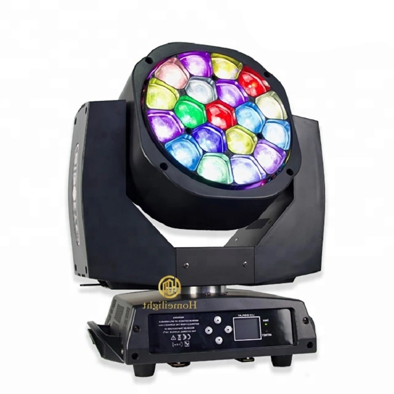 Beam Lights 19*15W LED Moving Zoom Wash Lighting for Stage