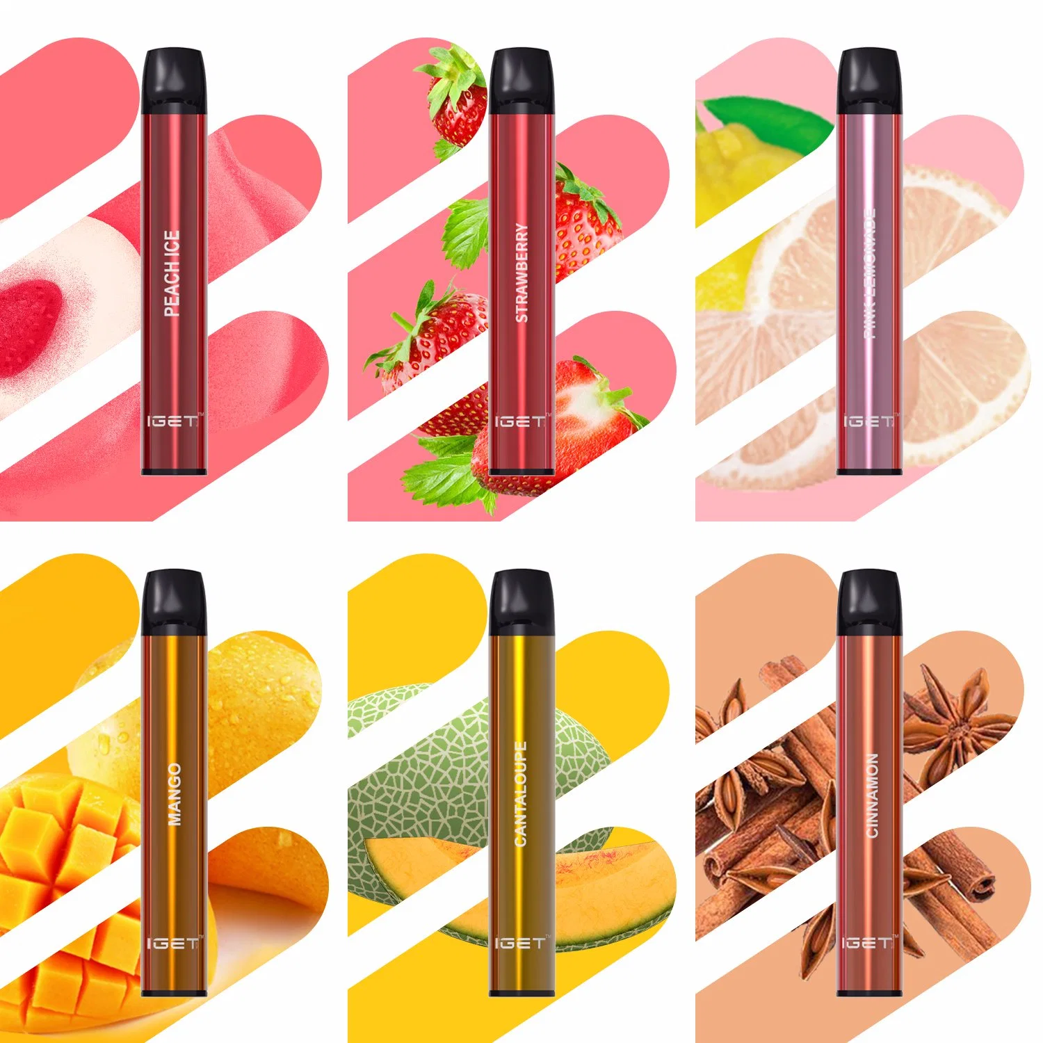 Gift Box Packaging Wholesale/Supplier Disposable/Chargeable 1.6ml Tank Iget Shion Different 600 Puffs Vape Pen