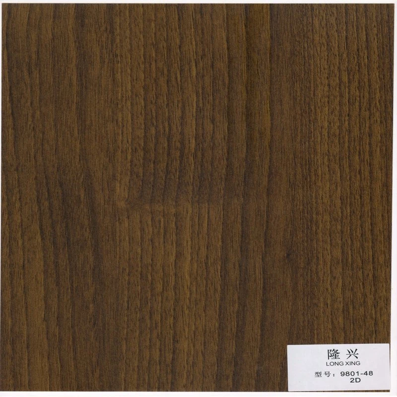 Papel de Melamina 60g - 100g MDF HPL Chipboard grano de madera Color sólido Mable