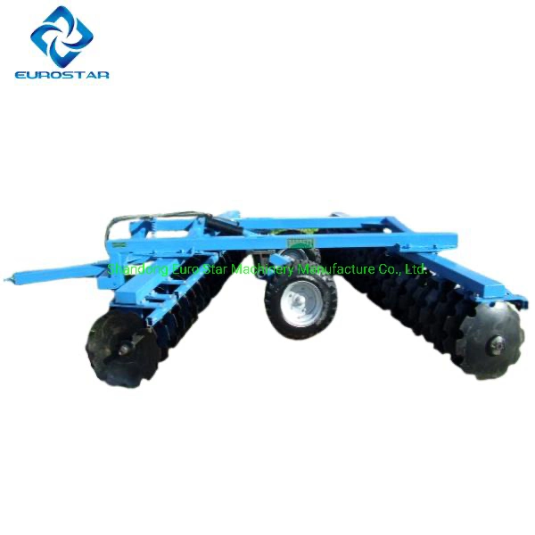 1bz-5.3 Width 5.3m Hydraulic Heavy Duty Disc Harrow for 150-200HP Tractor Trailed Agricultural Machinery Folding Fold Wing Light Opposed Offset China Suppliers