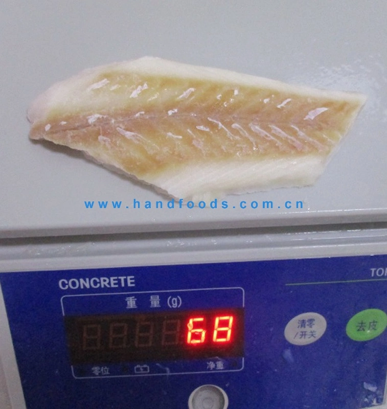 Mariscos de buena calidad de la porción de bacalao congelado Corte de Diamante