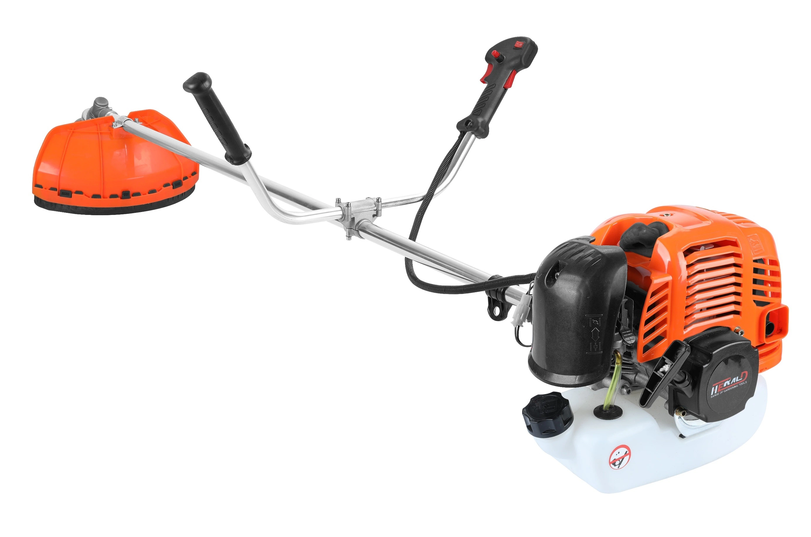Grass Trimmer 43cc 1e40f-5 Engine Brush Cutter with Pole Saw Hedge Trimmer Head Multi Tool Brush Cutter 4 in 1