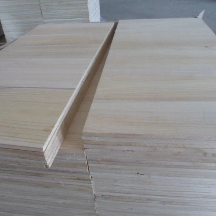 Productos de plancha de madera Paulownia Natural blanqueada impermeable