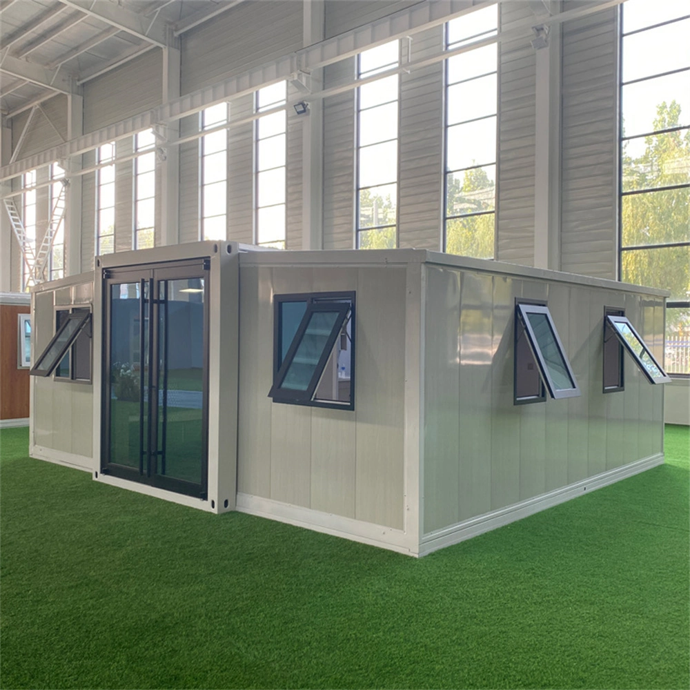 Vente chaude de maisons préfabriquées en structure d'acier Casas Prefabricadas Portable Fold out Container House. Diverses perspectives magnifiques de maisons conteneurs extensibles mobiles préfabriquées de 20/40 pieds.