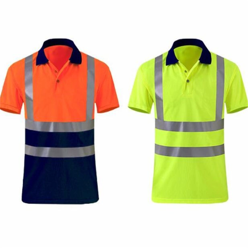 Safety Reflective Working T-Shirt Work Wear Polo Workwear