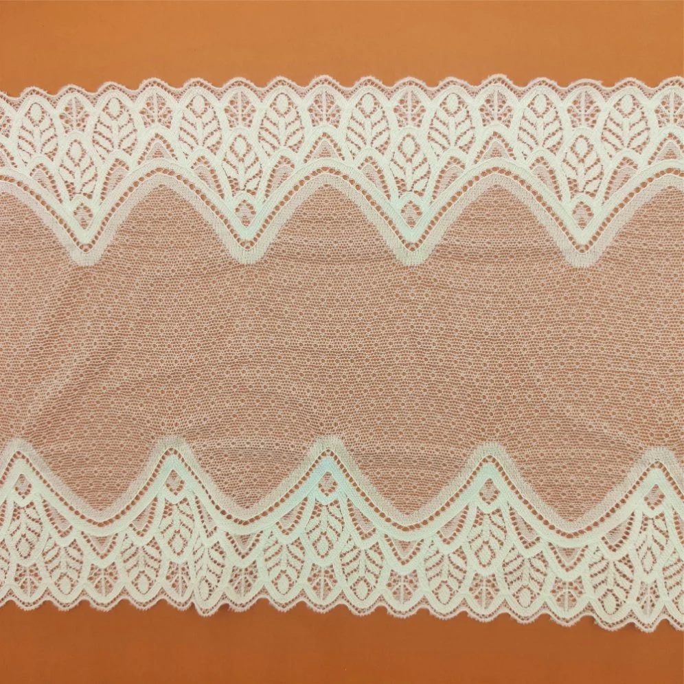 Atacado Gana elástico elástico Lace Trim for Underwear or Ladies Veste o tecido Garment