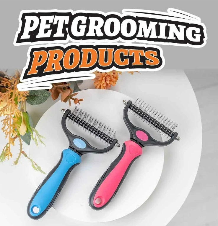 Self Cleaning Dogs Pet Grooming Tool Cats Hair Shedder