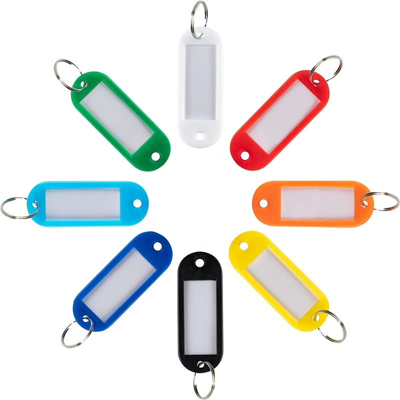 Colored Plastic Key Chain Blank Luggage Tags for Luggage Tags