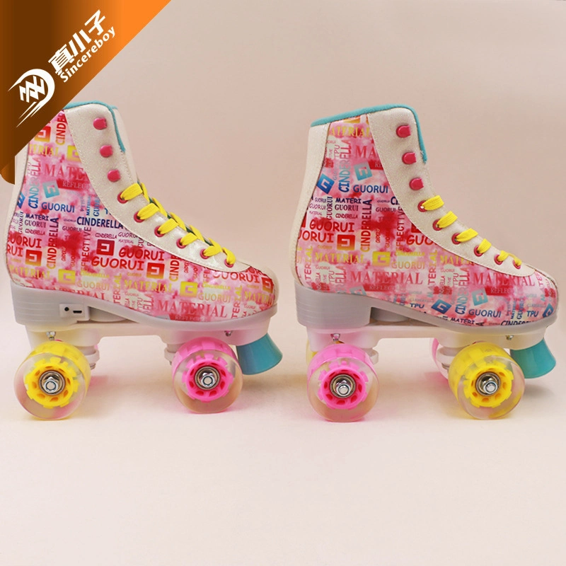 Classic Flashing Sneaker Quad Roller Skate