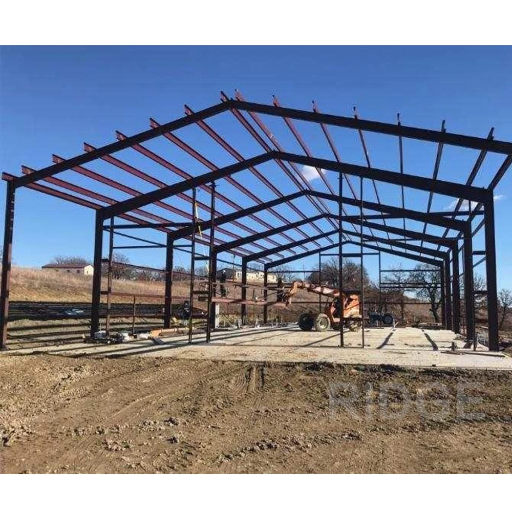 Fast Assembled Prefab Steel Metal Workshop Steel Frame Warehouse Building Office Construction