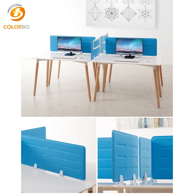 PET acoustic Sample Provided melamine board 3PET-DS-02P Desk Screen with Factory Price