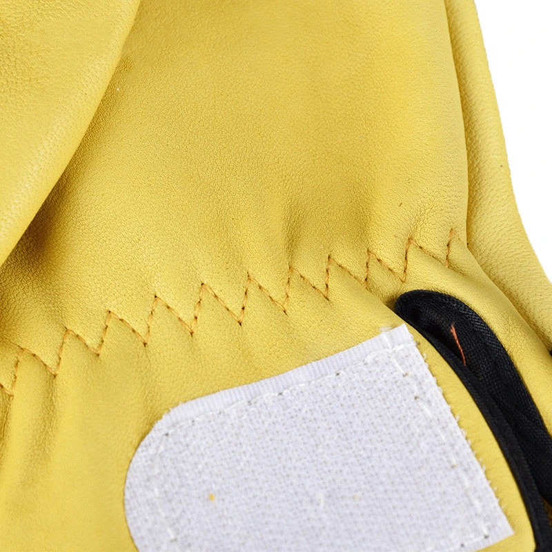 Top Quality Labor Supply Yellow Leather Gloves Safety Work Sheepskin Gloves for Welding