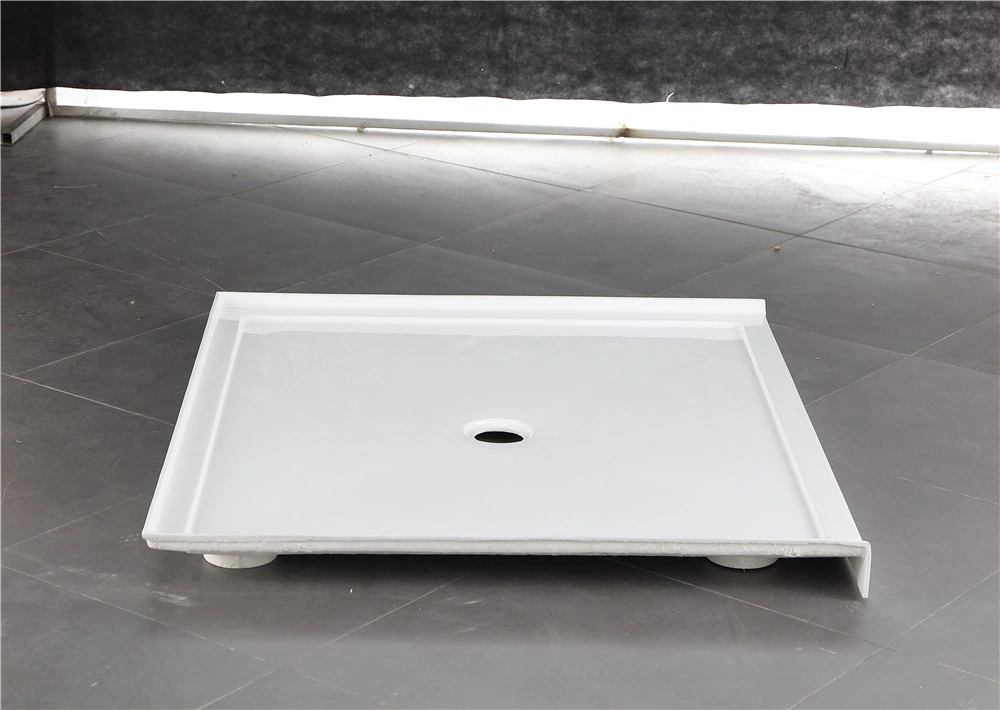 High quality/High cost performance Rectangle Shape Acrylic Center Drain Shower Tray Base (BT004)