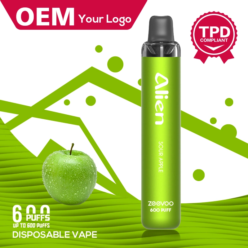 New Portable 2% Low Nicotine Slim Vape Pen with Tpd&Ufi