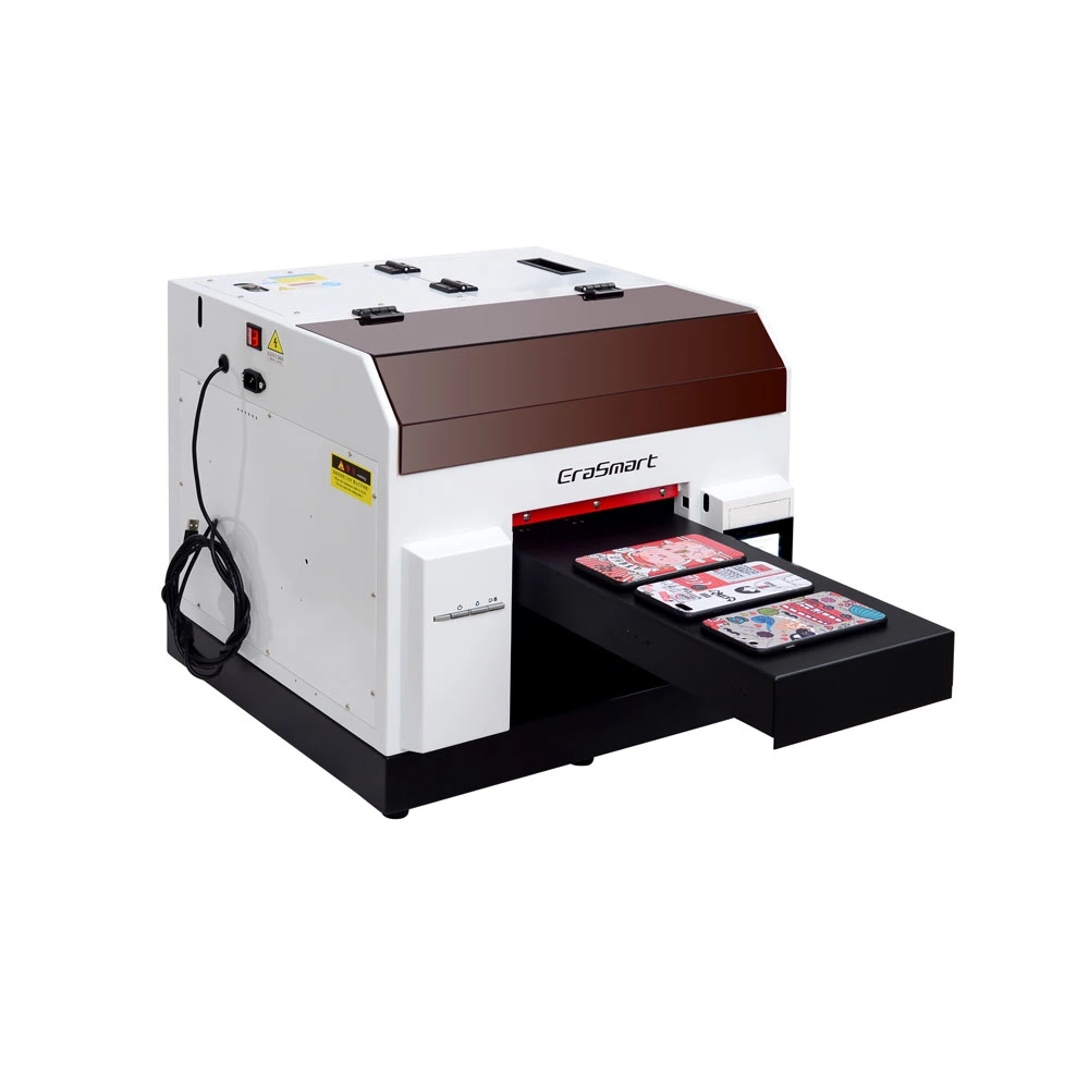 Erasmart Small Size Desktop Digital Inkjet Printer A3/A4 Size Digital UV Flatbed Printer