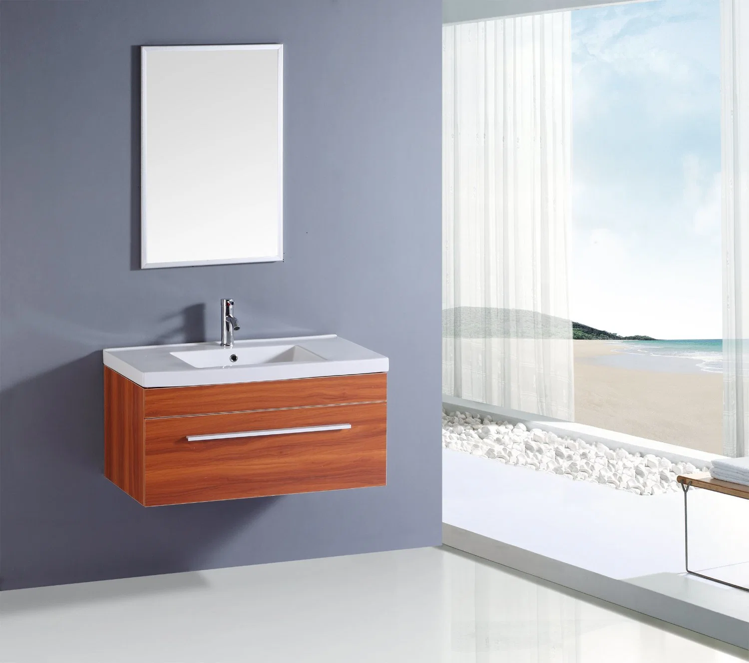 Modern Furniture Bathroom Basin Cabinet MDF Sanitary Ware TM304c