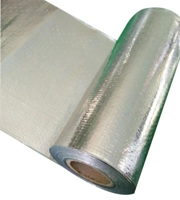 Reflective Fire Proof Double Sided Foil Backed Woven Fabric for Roof Insulation