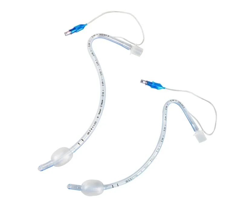 Disposable PVC Nasal Preformed Tracheal Tubes with Cuff