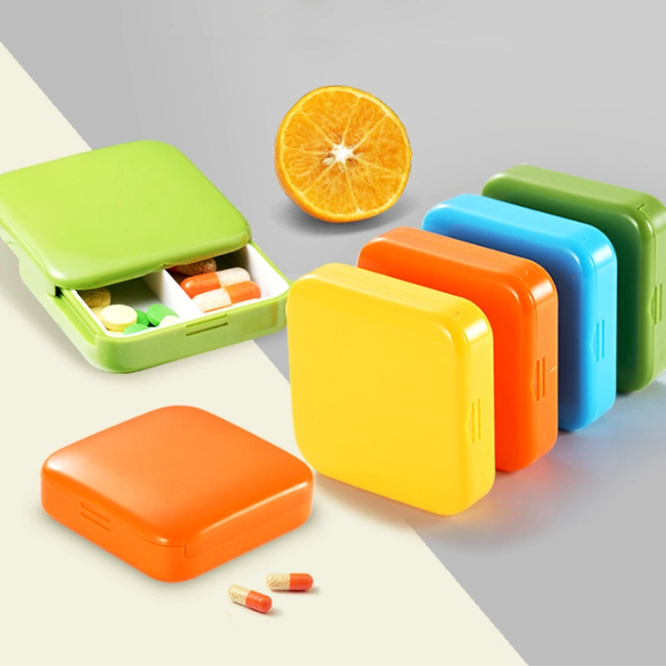 Square Travel Pill Box Medicine Storage Container Pill Cases Display Box