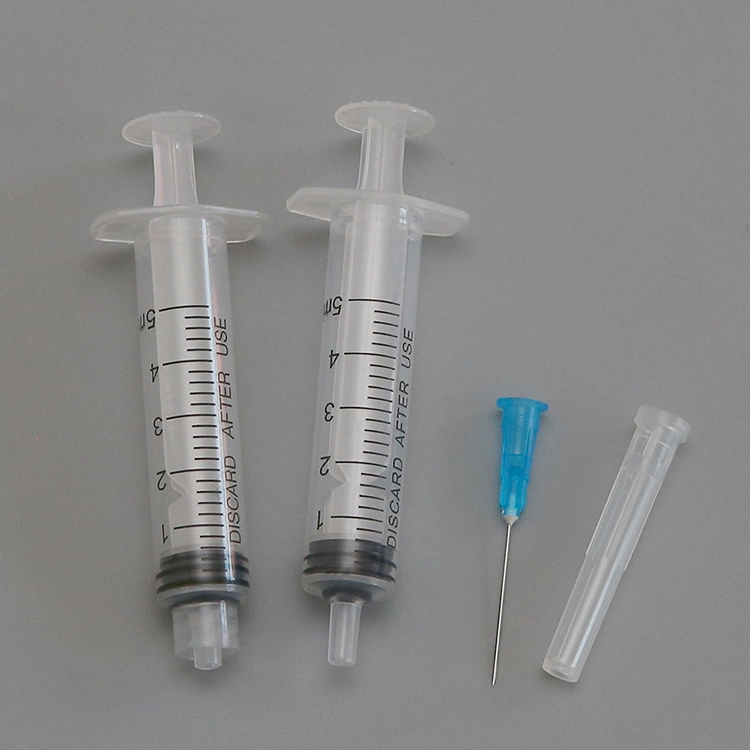 Disposable Sterile Syringe with Needle Made of PP