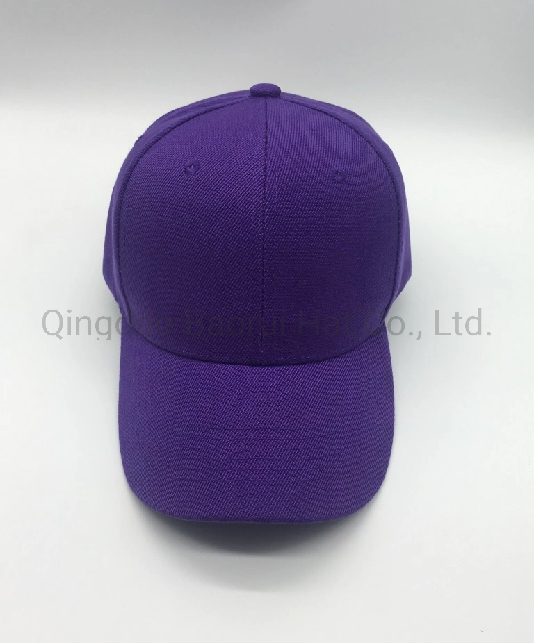 Fashion Purple acrylic Baseball Blank Caps Sports Hat