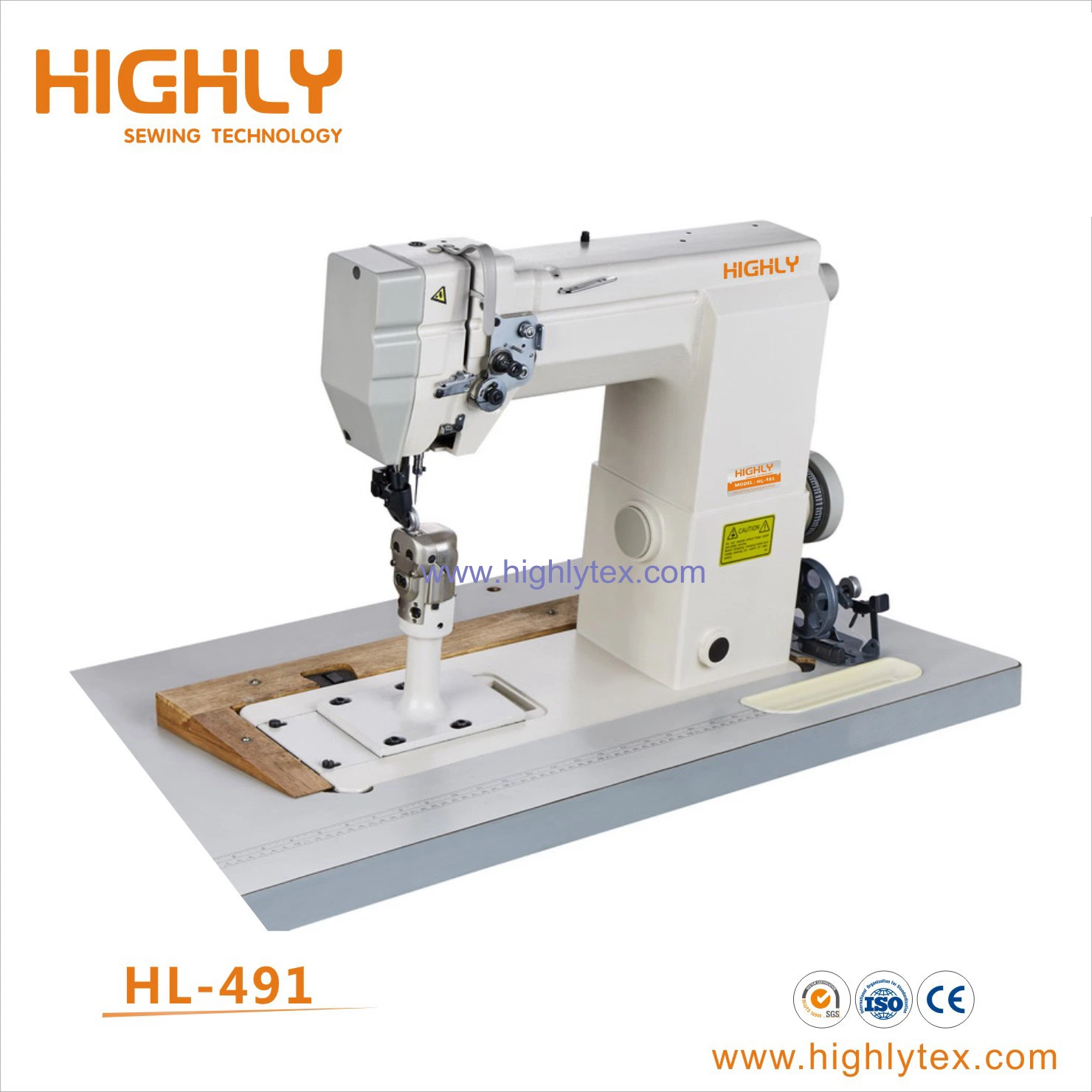 Hl-491 Post Bed Wheel Feeding Heavy Duty Shoes Sewing Machine