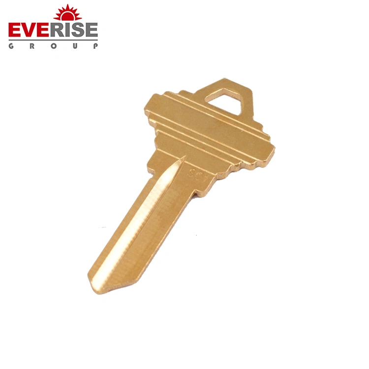 Brass Blank Key with Round and Square Head for Door