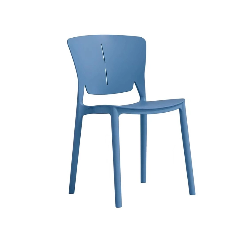 Moderne minimaliste ameublement de maison empilable plastique salle à manger intérieur extérieur Chaise de jardin