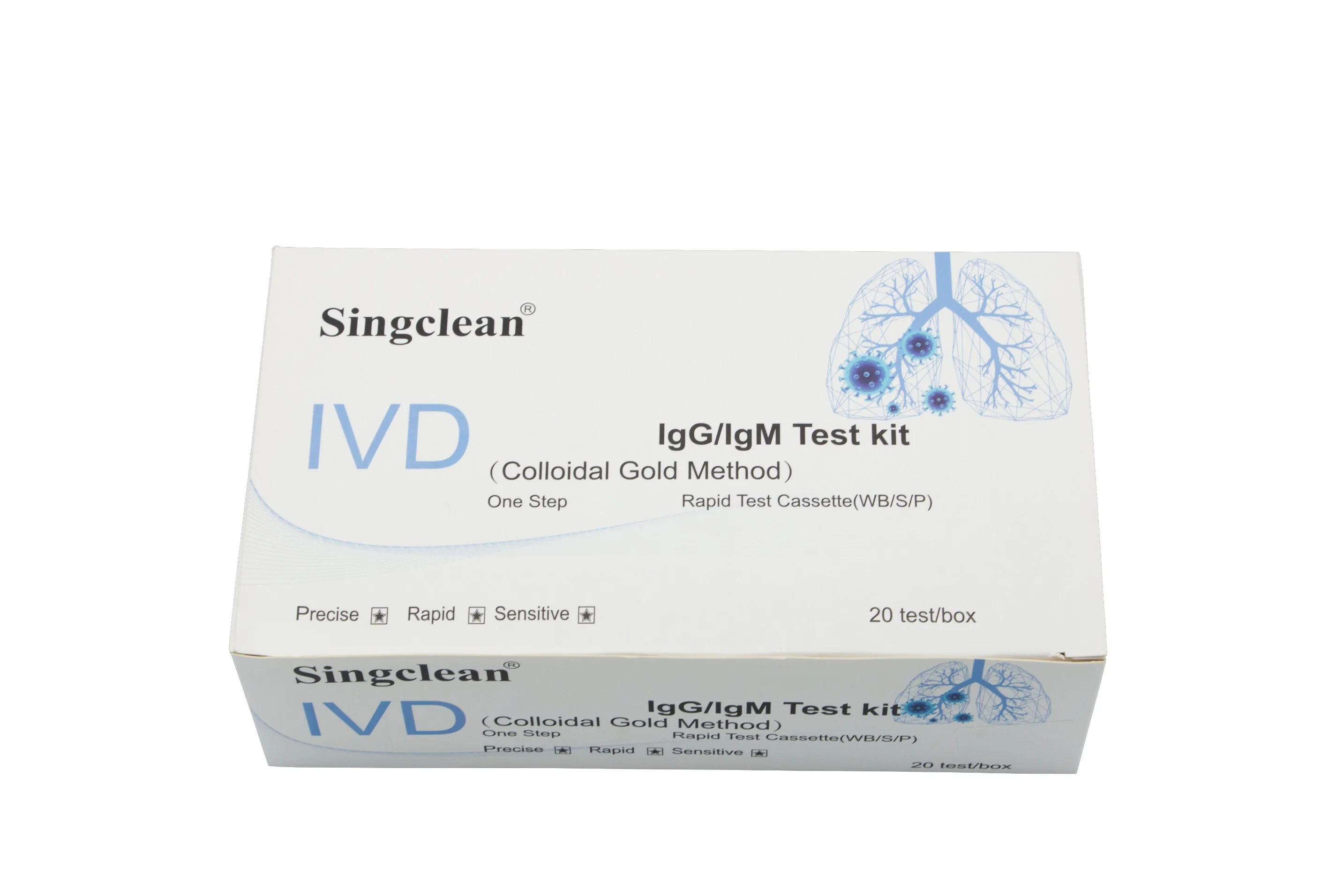 Dispositif de test d'anticorps IgG/IGM de diagnostic AG rapide SingClean pour l'infectieux Maladie