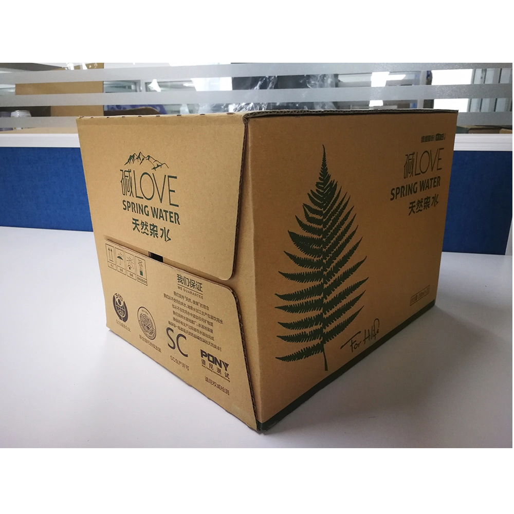 Auto Carton Box Packer máquina de envasado para agua mineral embotellada Línea de producción