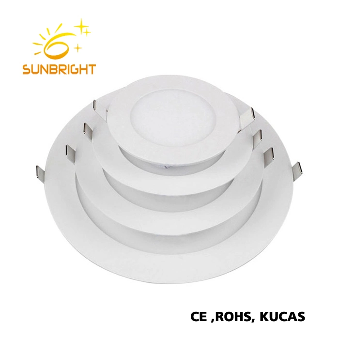 6W para empotrar Delgado cuadrados de paneles de luz LED de techo