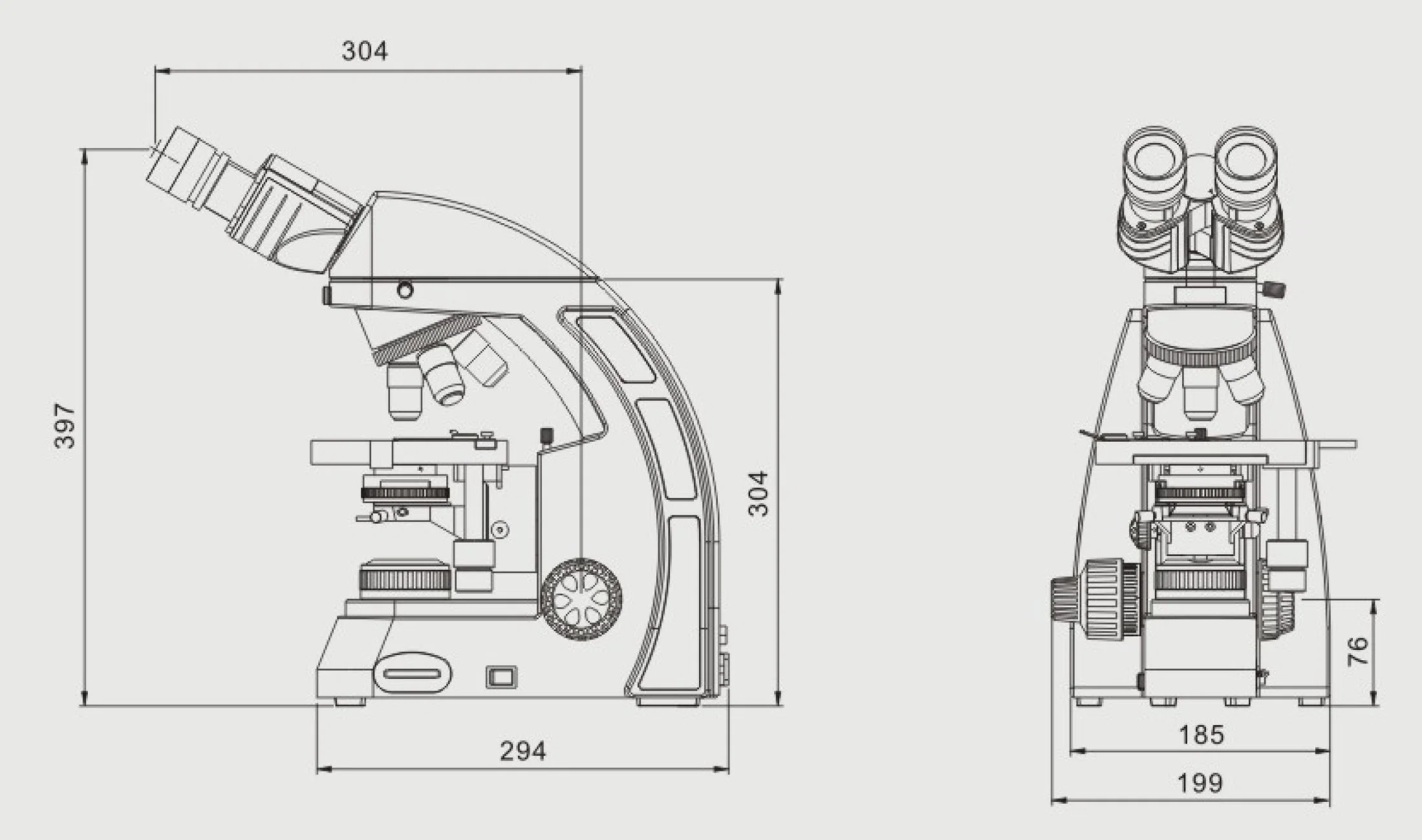 Bestscope BS-2044b Биологическая микроскоп с широким планом поля зрения Окуляр