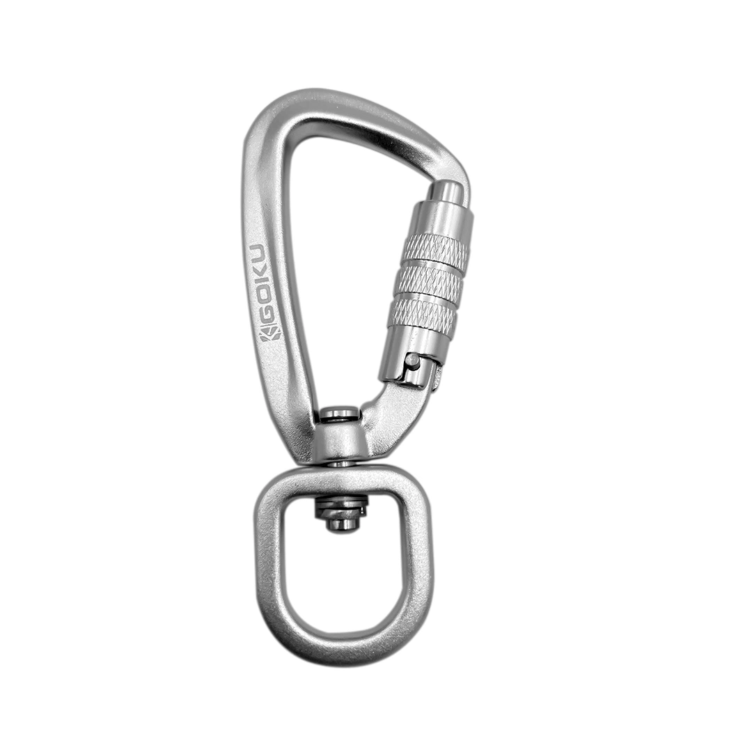 Fábrica Atacado cão Leash Exterior Sport Swivel Carabiner 4kn Mini Gancho do mosquetão