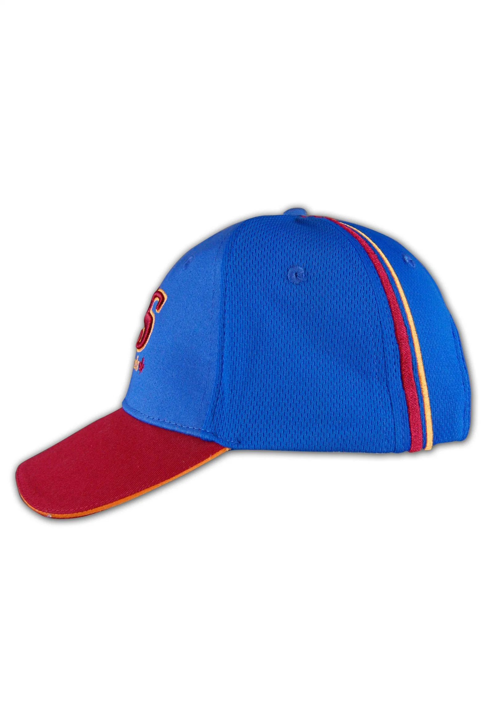 Custom Designer Blue High quality/High cost performance  6 Panel Curved Brim Baseball Cap Embroidery Sports Hat Golf Cap