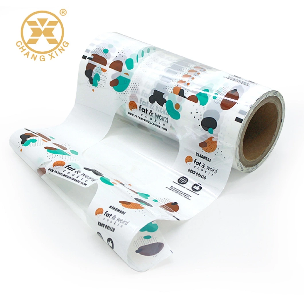 Kunststoff Nylon PE laminierte Lebensmittelverpackung Folienrolle für Lebensmittel Snack Kuchen Verpackung Film