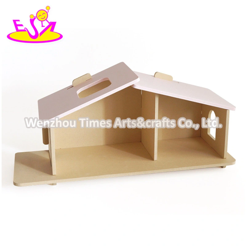 2020 New Fashion Play Wooden Small Toy House for Kids W06A391