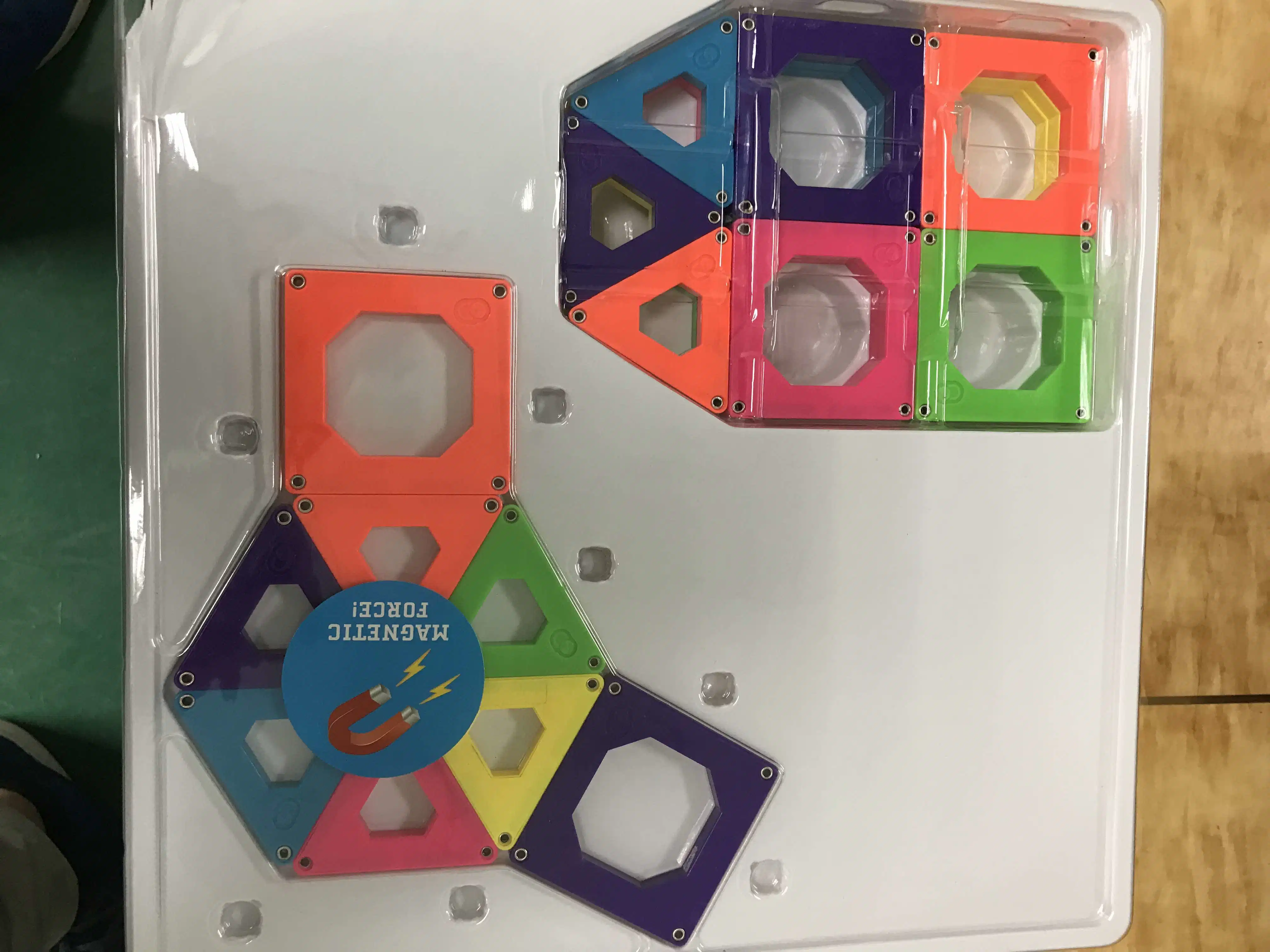 Custom 48ПК классические магнитные компоненты творческих работ игрушка безопасные строительные блоки из пластика ABS, игрушки для детей