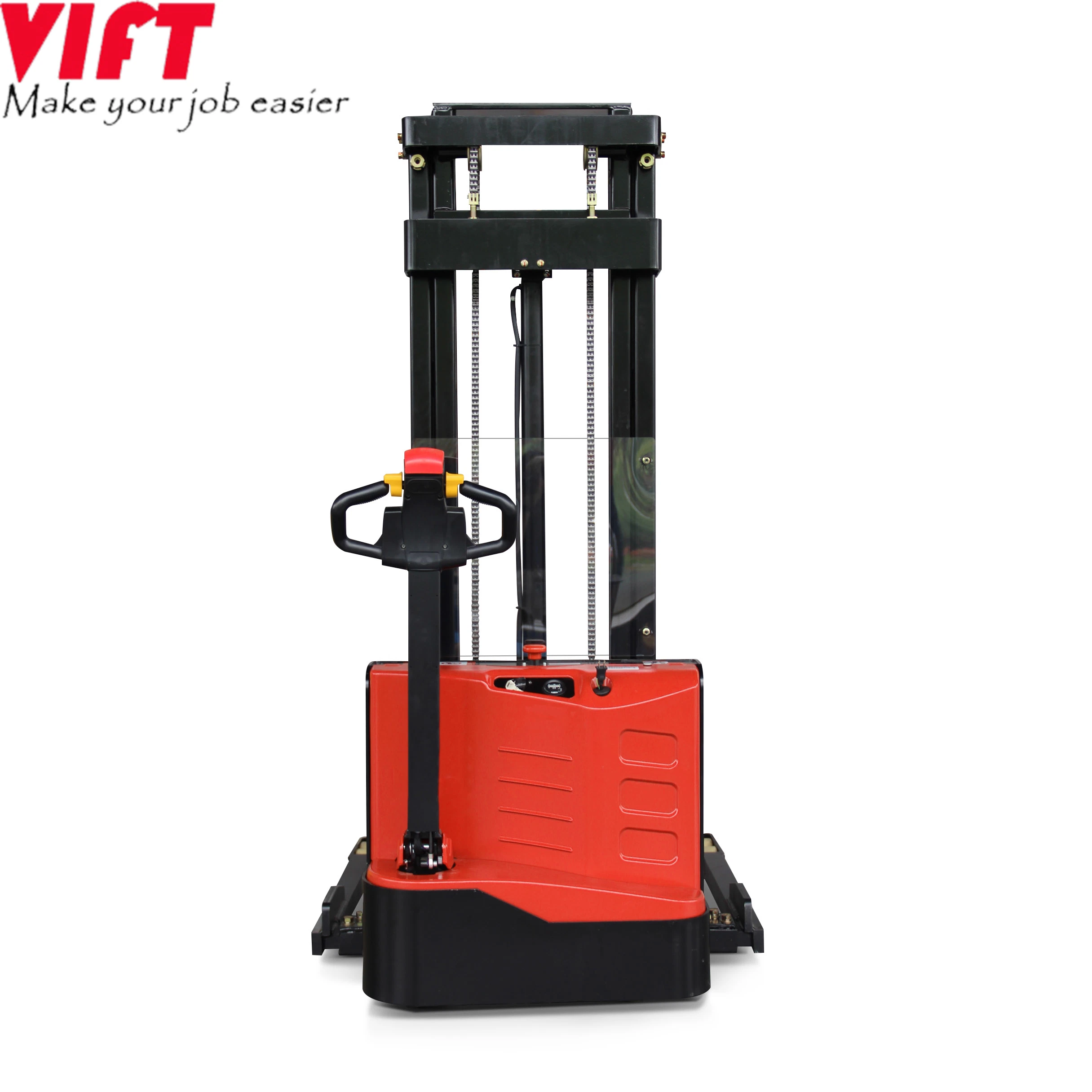 Hot Sale Wide Straddle Leg Electric Pallet Stacker Power Stacker