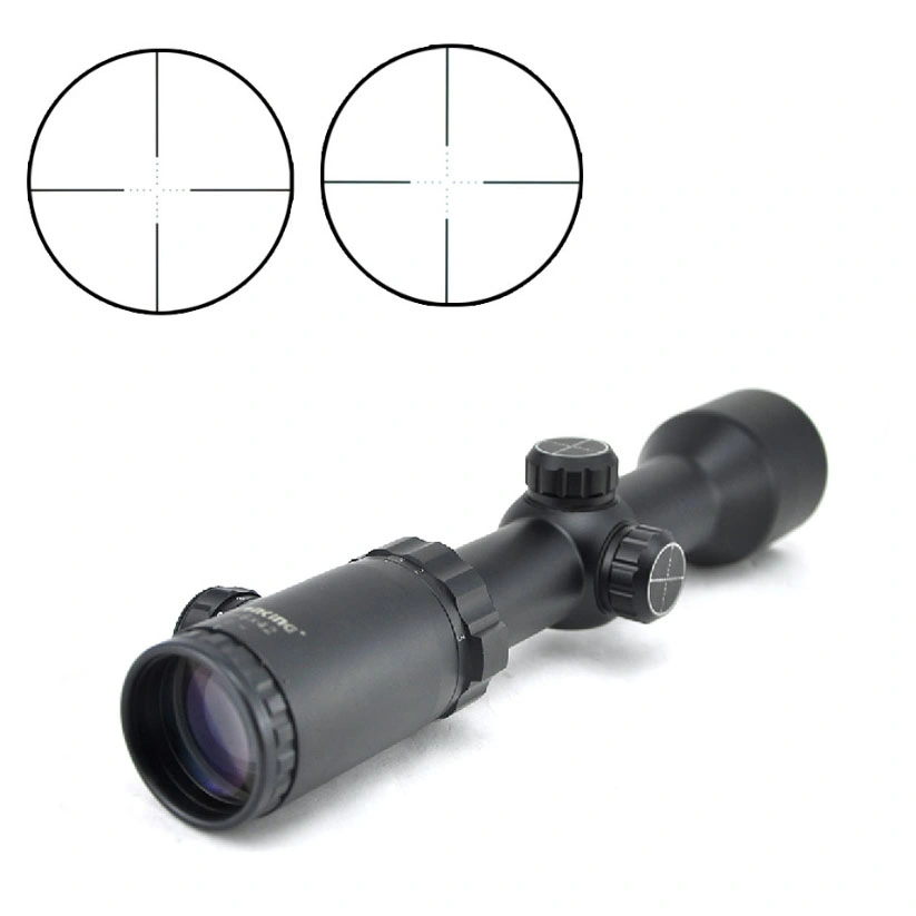 Optical Hunting Sights 30mm Mil-DOT Illuminated Red/Green Riflescopes for. 22 5.56 Hunting Scopes with Mount Rings (1.5-6X42FL)