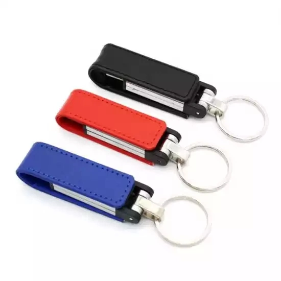 USB Flash Drive Factory Custom Creative Leather Printable Logo Car Music Storage Memory Stick 128GB Pendrive