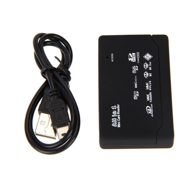 Multi-Function Mini Card Reader 6 in 1 Card Reader USB All in One Card Reader