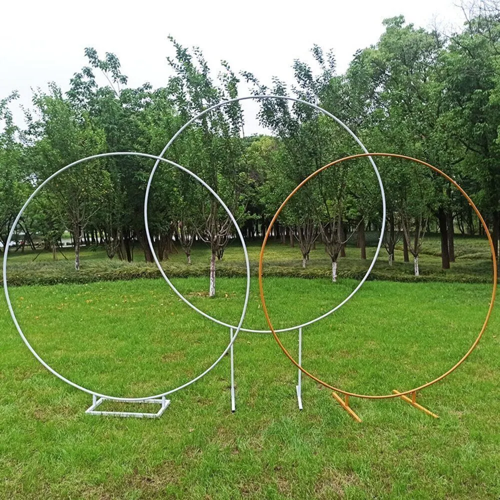 Los accesorios de boda el arco de hierro forjado Hexagonal de fondo del marco de la boda Decoración