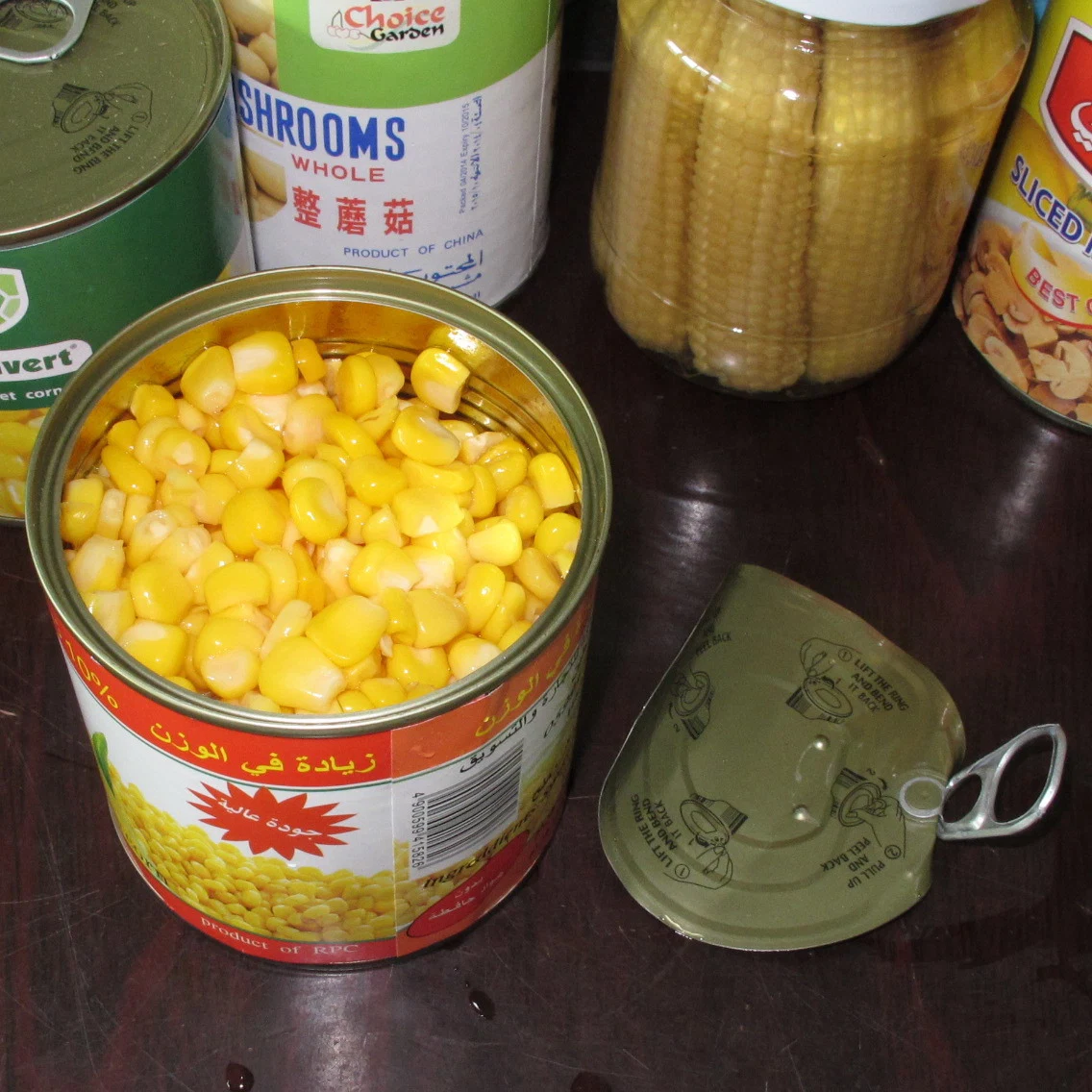 Green Food Origanic Whole Kernel Sweet Corn 340g Canned Corn with High Quality