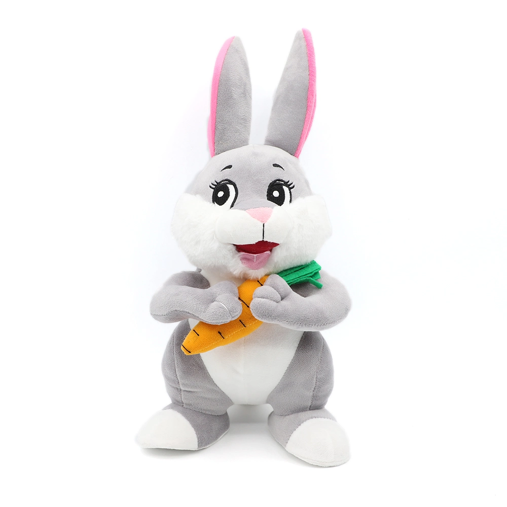 2023 Rabbit Year Mascot Rabbit Toy Plush Animal Cute Doll New Year Kid Gift Red Rabbit