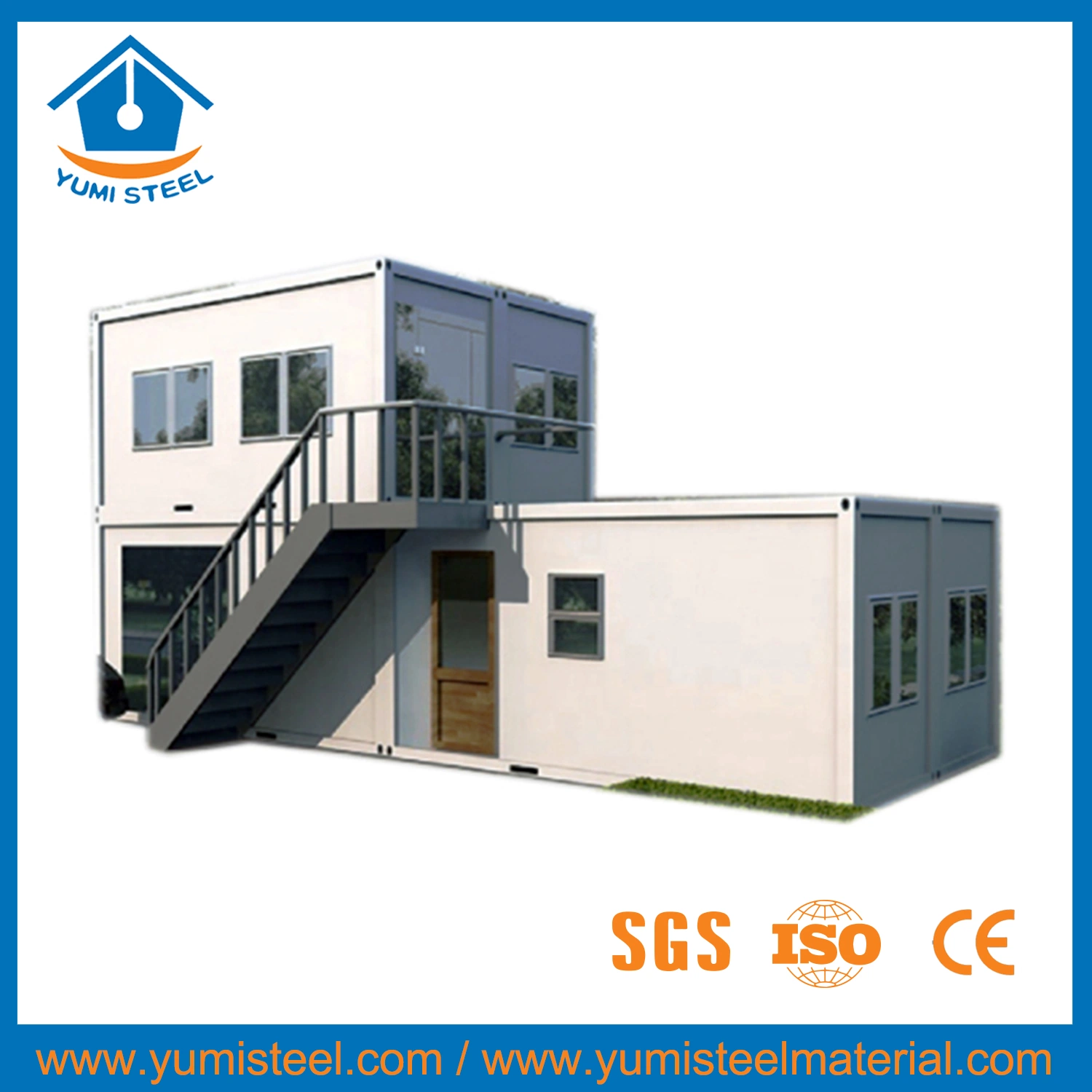 Granite Grey Customized Modular Container House for Living/ Villa/ Vacation/ Office Room